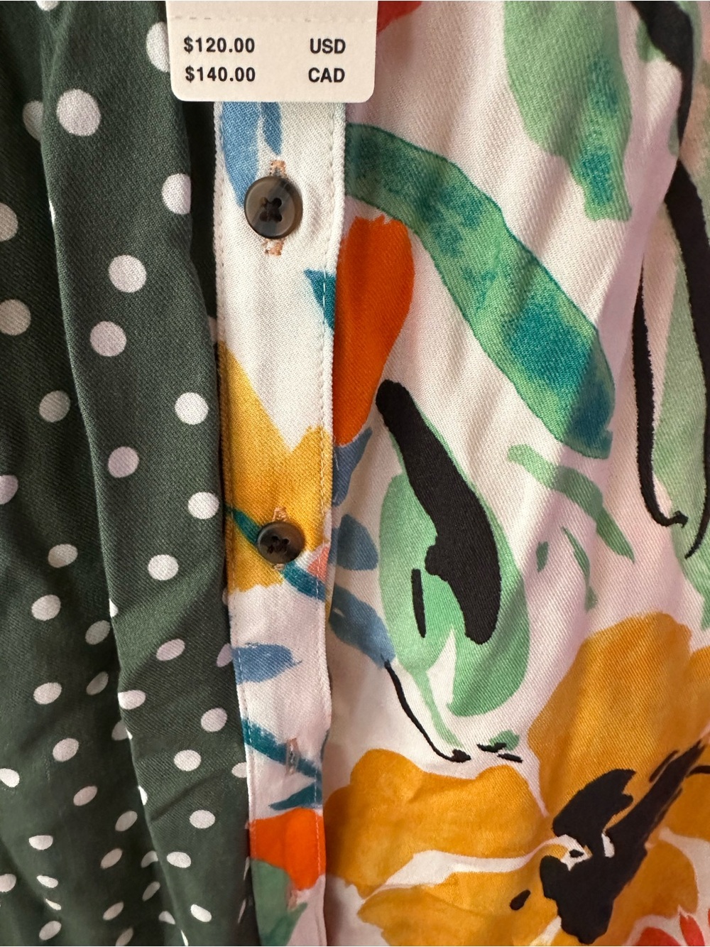 Anthropologie Maeve Alida Contrast Buttondiwn Shirt - Picture 6 of 11